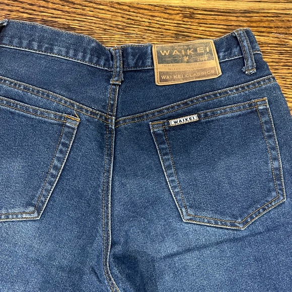 Bootleg dark blue washed jeans - Picture 2 of 4